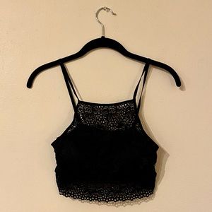 LIVE LOVE DREAM by Aeropostale: Black Lace Halter Top Bralette